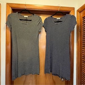 Fit and Flare Striped Dresses